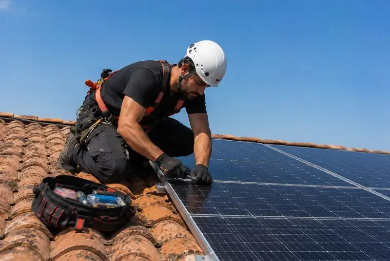 Maintenance et monitoring de panneaux solaires à Périssac
